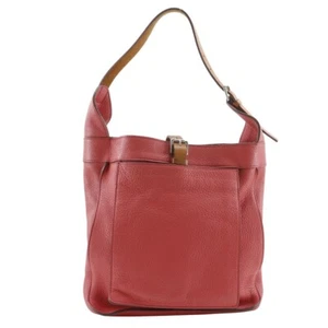 HERMES Maruwari PM Shoulder Bag Bougainvillea/pink Taurillon Clemence Women - Picture 1 of 12