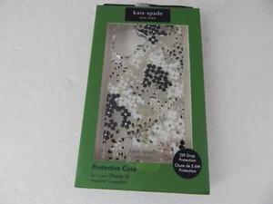 Kate Spade Schutzhülle für iPhone 16 Floral/Clear/Bling/Blk/Weiß Neu - Bild 1 von 7
