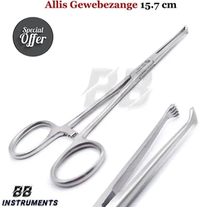 "Allis Faßzange 6 Zoll – Chirurgische Greif- & Haltezange Medizinische Pinzette  - Bild 1 von 4