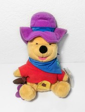 Winnie the Pooh Soft Toy Plush Beanie Star Bean Bear Ride'em Cowboy Tags Cute  