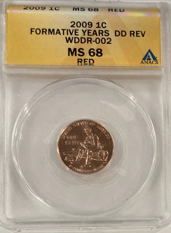 2009 LINCOLN FORMATIVE YEARS CENT ERROR COIN 💥 Double Die Reverse! MS 68 RD! Cover