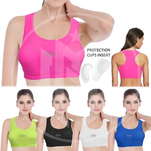 Ladies Chest Protector Guard Sports Bra with Pads Karate,Taekwondo,mma,Boxing - Picture 1 of 11