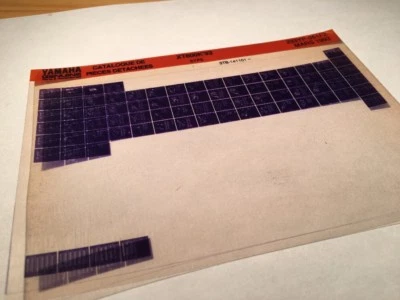 Yamaha XT600K 1993 3YP5 Xtk 600 XT Micro Enchufe Piezas List Catálogo Microficha - Imagen 1 de 2