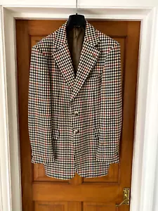 Magee Acuman Regent Street Vintage Gun Club Check 100% Wolle Blazer Jacke 39 L - Bild 1 von 14