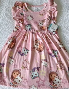 Gabby's Dollhouse Pajamas for Girls, Toddler Nightgown Sleepshirt, Flannel PJ... - Picture 1 of 7
