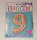 Rose Gold Number 9 Birthday Foil Helium Balloon Party Celebrations 9Th Birthday