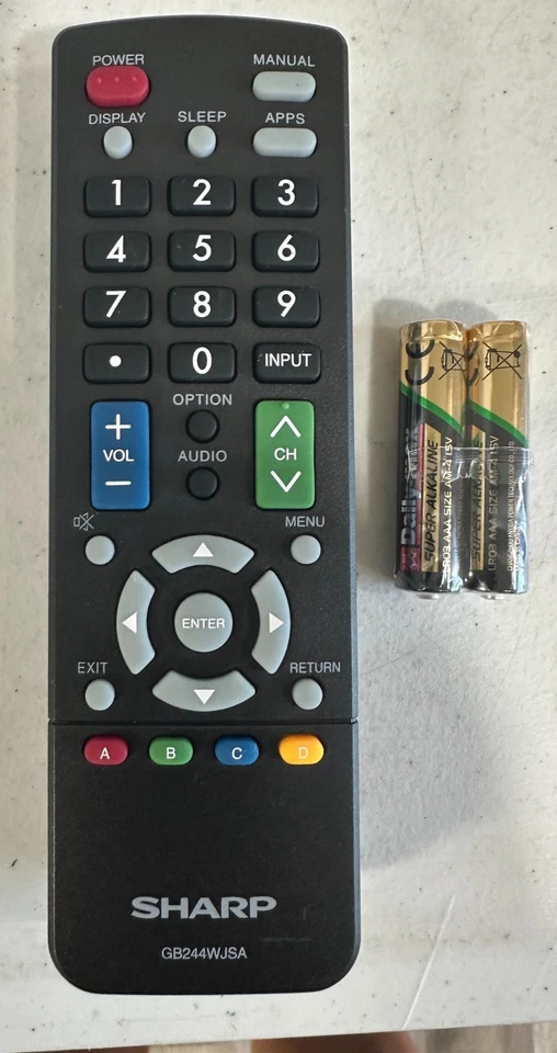 Genuine Sharp GB244WJSA OEM TV Remote Control