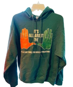 University Of Miami Hurricanes Pullover Hoodie - Forest Green Unisex Gr. M NEU - Bild 1 von 3