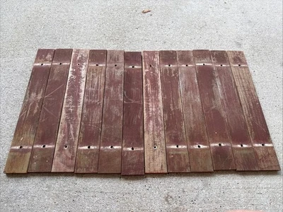 12 listones de repuesto vintage de secoya césped patio cubierta listones de madera 15,5 Foto 1 de 2