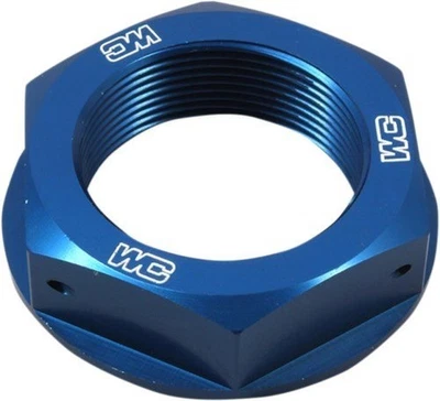 Works Connection Steering Stem Nut - Blue Motorcycle ATV/UTV Street Bike 24-320 - Image 1 of 4