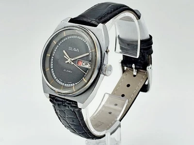 SLAVA 2428 Soviet Vintage Mechanical Wristwatch 26 Jewels USSR Serviced Watch - Image 1 of 4