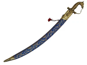 "Espada Rajput cabeza de caballo Talwar tamaño completo Royal Shahi con funda espada real 34""" - Imagen 1 de 14
