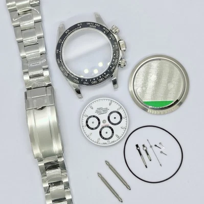 Hágalo usted mismo Kit Reloj Acero Inoxidable 40mm Para Movimiento 4131 7750 Accesorios Posventa Foto 1 de 4