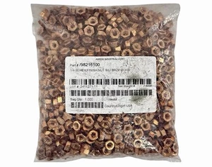 98216100 Hex Head Nut 1/4-20 Bronze For Pentair Pool Spa Light 1000PKG - Picture 1 of 8