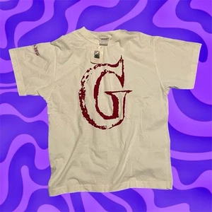 New VINTAGE Guess Jeans Kids T Shirt Juniors Large White G Red Graphic NWT - Picture 1 of 4