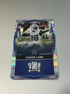 2025 Uno Elite Alt Trikot Blue Foil - CEEDEE LAMB #102 Dallas Cowboys Football - Bild 1 von 2