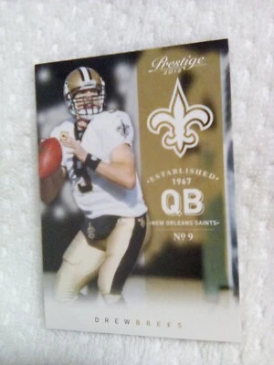 2012 Panini Prestige Football Drew Brees #114. - Image 1 of 4