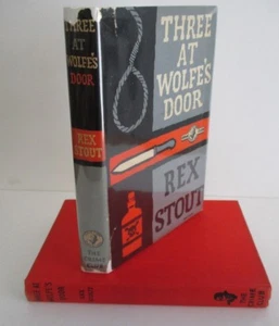 THREE AT WOLFE'S DOOR by Rex Stout, 1961 Nero Wolfe Mystery in DJ, 1st UK Ed - Picture 1 of 3