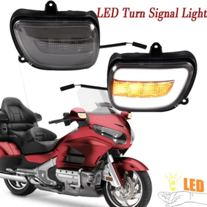 Fit For Honda Goldwing 1800 GL1800 2001-2017 2016 Front LED Turn Signals Light - Picture 1 of 9