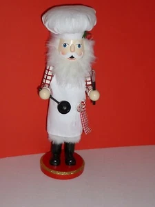 WEIHNACHTEN SÜSSIGKEITENMASCHINE NUSSKNACKER MIT SCHÖPFKELLE UND BESEN - 15 ZOLL - Bild 1 von 3