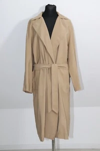 ° H&M ° trendy TRENCHCOAT Mantel Gr. XS / 34 36 38 S M beige mit gürtel Open - Bild 1 von 7