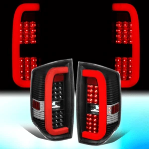 FOR 2014-2021 TOYOTA TUNDRA BLACK HOUSING RED 3D LED TUBE LIGHT BAR TAIL LAMPS - Picture 1 of 10