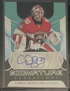 Chris Driedger 2020-21 Upper Deck Signature Sensations #SSCD CAR - PANTHERS