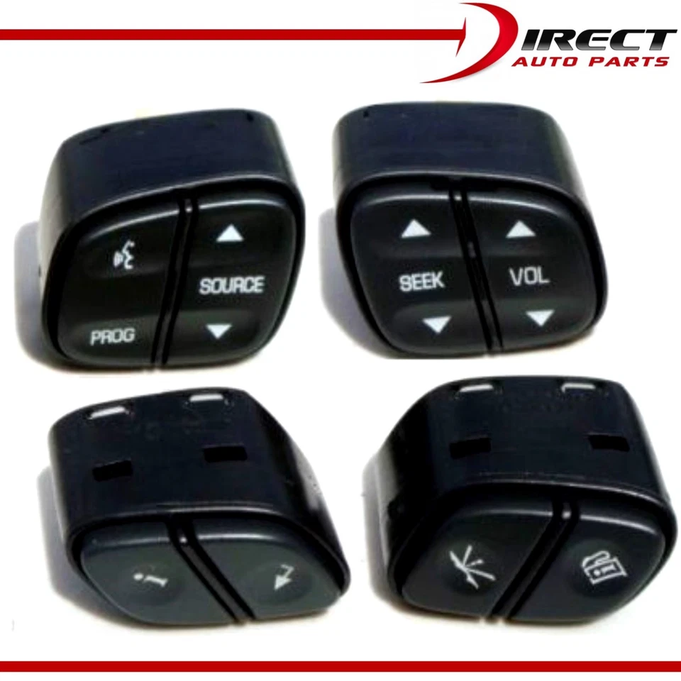 4pc GM GMC Chevrolet Steering Wheel Buttons Switch Controls set New Dorman Brand — 第 1/4 张图片