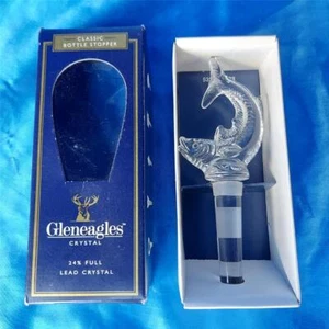 Gleneagles 24% Lead Crystal Fish Classic Bottle Stopper Boxed - Picture 1 of 6