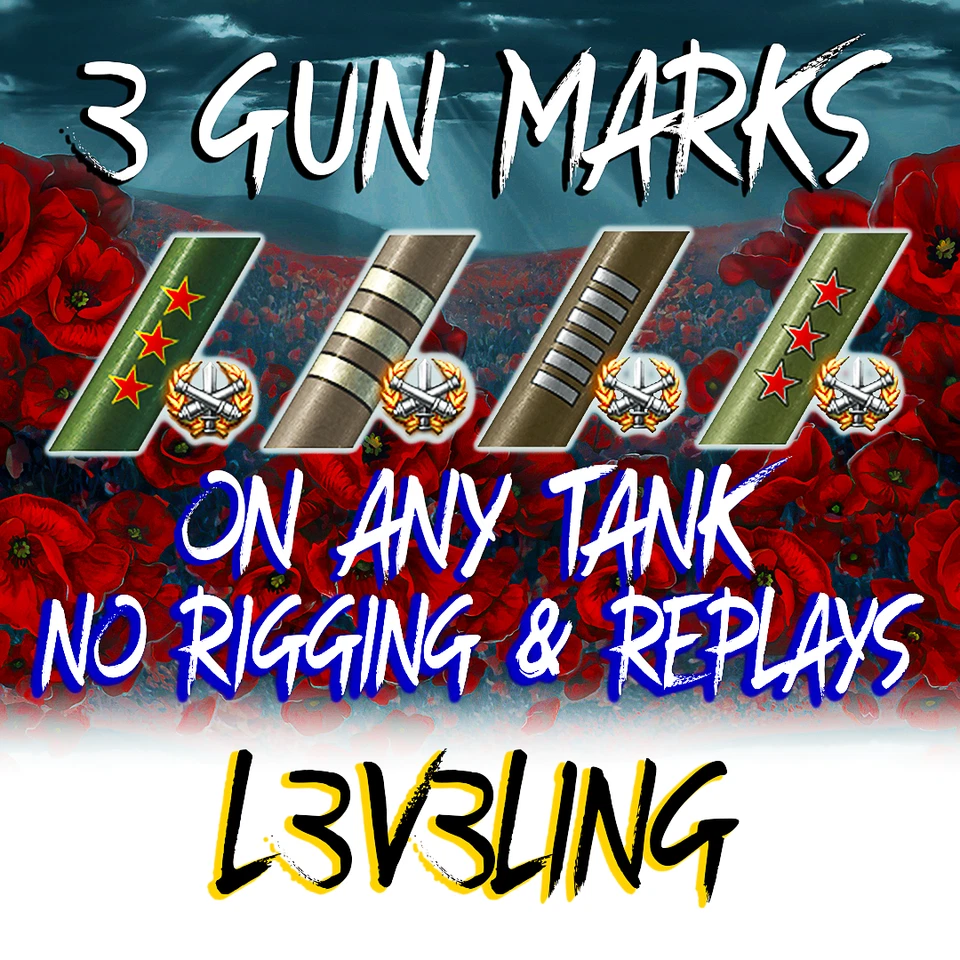 WoT World of Tanks 🔥 Gun Marks of Excellence✅ 3 MOE✅ EU/NA✅ NO RIGGING✅ - Image 1 of 1