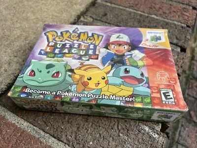 Pokemon Puzzle League N64 Nintendo 64 NEW Factory Sealed Dented Box - Image 1 of 4