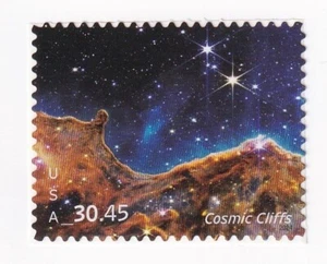 FRANCOBOLLO US SCOTT 5828 "Cosmic Cliffs-Priority Mail Express" $30,45 2024 MNH - B - Foto 1 di 1