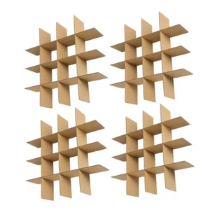 4 Sets Transportpartitionskarton Glasverpackungsteiler Umzugsmaterial - Bild 1 von 12