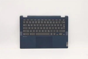 Lenovo Flex 13ITL6 Keyboard Palmrest Top Cover German Blue Backlit 5CB1D04899 - Picture 1 of 2