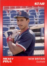 1989 Star #129 Mickey Pina New Britain Red Sox