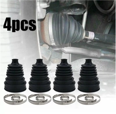 4 Pcs Car CV Joint Boot Joint Constant-Velocity Dusts Cover Drive Shaft Silicone - Image 1 of 4