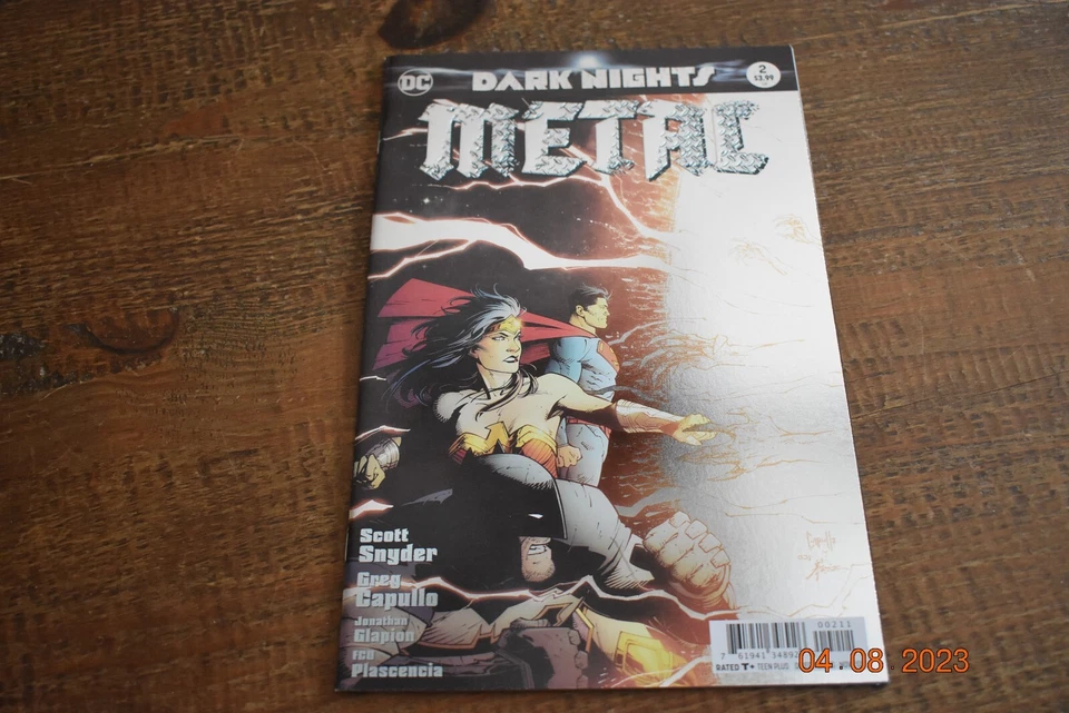 Dark Nights Metal #2 (en estado bastante bueno+), #2 (en estado bastante bueno) lote de 2 cómics de DC, 1er Batman Who Laughs, 2017 Foto 1 de 3