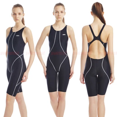 NUEVO CON ETIQUETAS NSA H0510 MUJER COMPETICIÓN ENTRENAMIENTO CARRERAS RODILLERAS TRAJE DE BAÑO TODAS LAS TALLAS NUEVO Foto 1 de 2