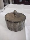 Silver Plated Jewelry Trinket Box Lined White Hong Kong International Silver Co.