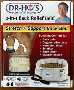 DR-HO'S 2-in-1 Decompression Belt Lower Back Pain Relief Size B 42-55 Inch US - Picture 1 of 10