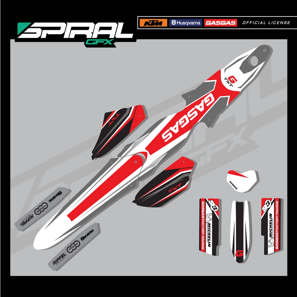 Custom Trials Graphics Kit GAS GAS TXT Pro GASGAS OEM 2017 ALL YEARS - Image 1 of 1