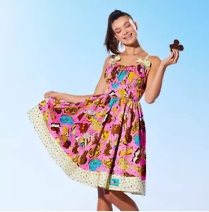 Disney Eats Collection 2024 Snacks rosa Schleife Kleid alle Größen Neu mit Etikett süß - Bild 1 von 9