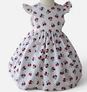 Minnie inspire Girls Dress, Mouse Toddler Dress, Minnie Party Dress, Girl Dress, - Picture 1 of 3
