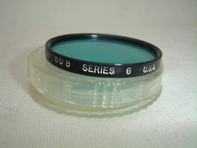 Tiffen Photar SERIES 6 Lens Filter 80B  Blue color - Image 1 of 2
