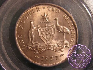 Australia 1927 Florin PCGS MS62 - Bild 1 von 3
