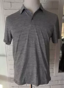 Old Navy Active Polo Kurzarm Hemd grau meliert Größe M - Bild 1 von 8