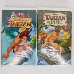 Disney Tarzan VHS Set Movies Clamshell Tarzan and Jane - Picture 1 of 4