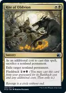 Rite of Oblivion 237/277 MTG Innistrad: Midnight Hunt - NM - Regular Uncommon - Picture 1 of 1