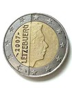 2 Euro Kursmünze Luxemburg 2007 Letzebuerg Großherzog Henri I. im Stern F