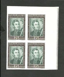 ARGENTINA GJ # 980, BLOCK OF 4, PROOF - Picture 1 of 1